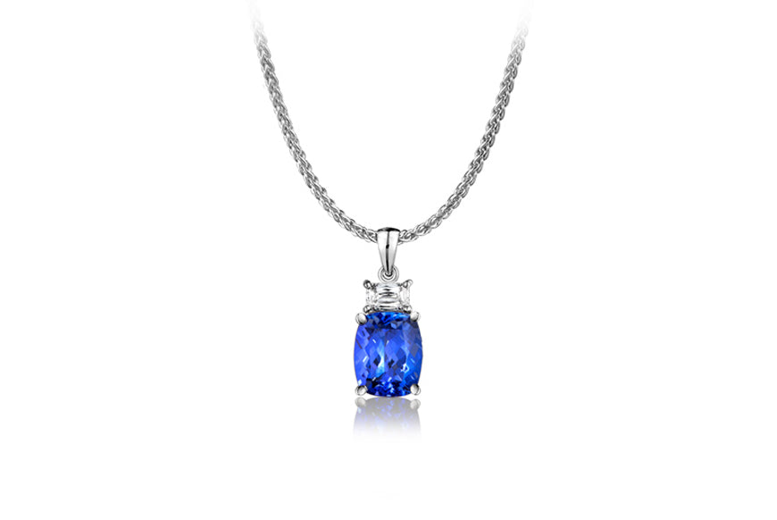 Cushion Solitaire Pendant