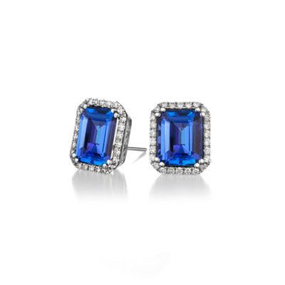 Pair of Tanzanite Earrings