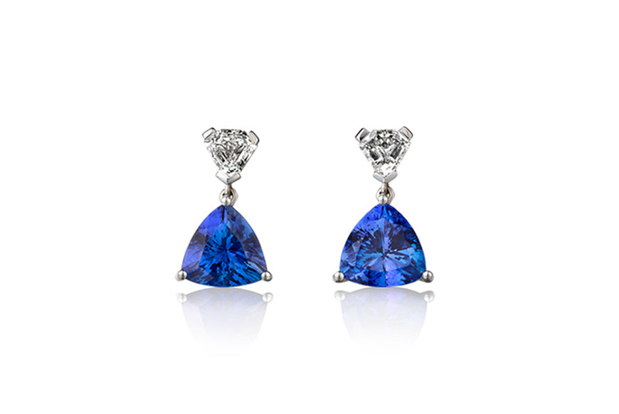 Trilliant Drop Earrings