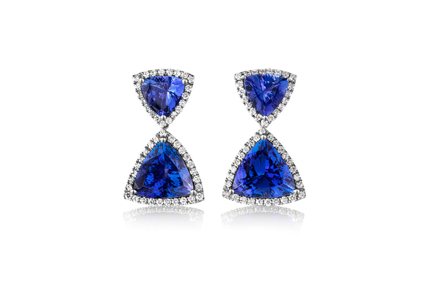Trilliant Micro Set Fancy Drop Earrings