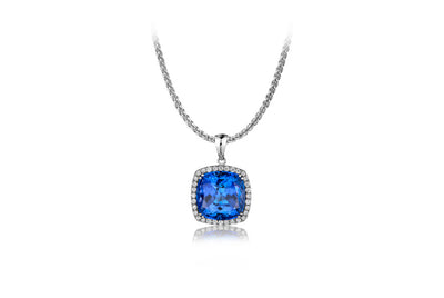 Cushion Micro Set Halo Pendant