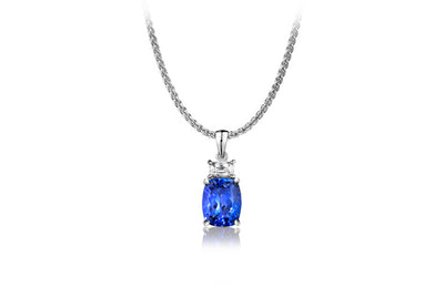 Cushion Solitaire Pendant