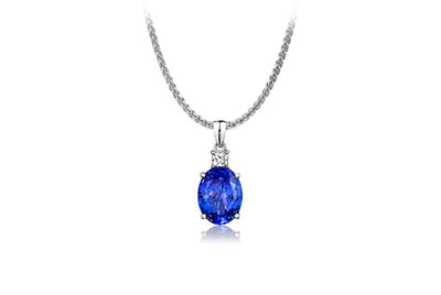 Oval Solitaire Pendant