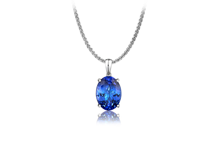 Oval Solitaire Pendant