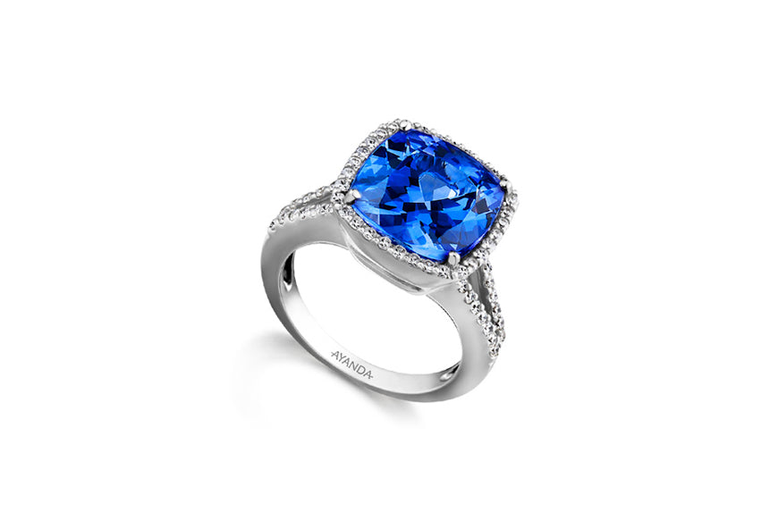 Cushion Split Shank Halo