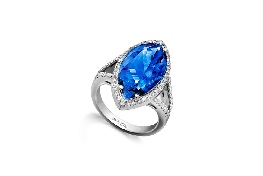 Marquise Split Shank Micro Set Halo